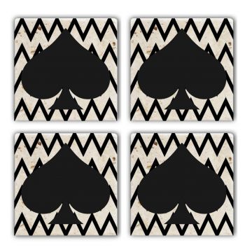 Set suporturi de pahare, Hermia, 366TYR1159, Multicolor