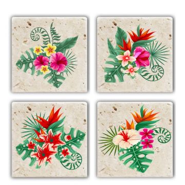Set suporturi de pahare, Hermia, 366TYR1172, Multicolor