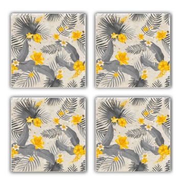 Set suporturi de pahare, Hermia, 366TYR1191, Multicolor