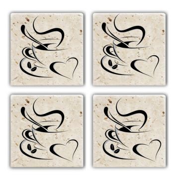 Set suporturi de pahare, Hermia, 366TYR1195, Multicolor