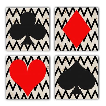 Set suporturi de pahare, Hermia, 366TYR1197, Multicolor
