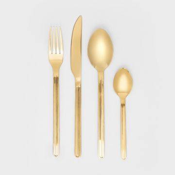 Set tacamuri 16 piese Roots, Homla, inox, auriu