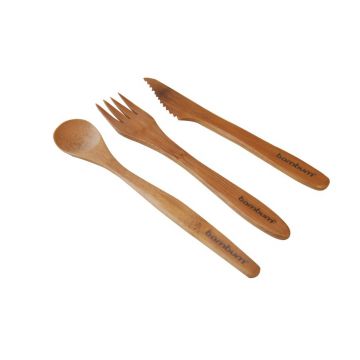 Set tacamuri, Hermia, 126MBM1136, Furculiță: 16 x 2,5 x 0,8 cm (1 bucată), Maro