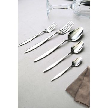 Set tacamuri, Hermia, 311MBL1701, OŢEL INOXIDABIL, Furculiță de masă: 20,2 x 1,4 cm (12 bucăți), Argintiu