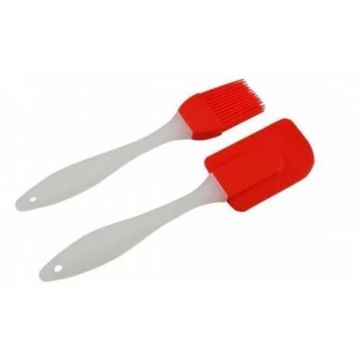 Spatula si Pensula Silicon, Rezistente la Caldura, Nonaderente