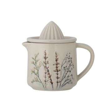 Storcator lamaie, Bloomingville, Bea, 14.5x10x14 cm, 450 ml, ceramica, natural