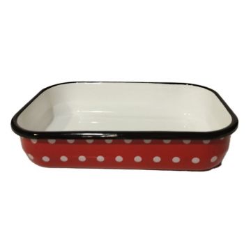 Tava Emailata Rosie, 37 x 25 cm, Perfect Home