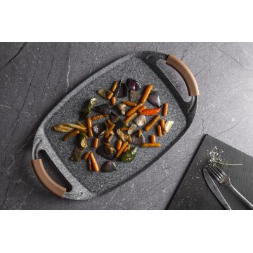 Tava grill Berlinger Haus, Forest, 47x29 cm, aluminiu, gri/natur