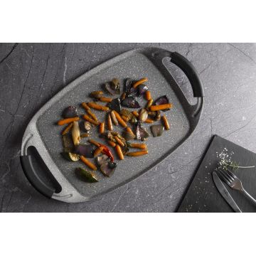 Tava grill Berlinger Haus, Stone Touch, 47x29 cm, aluminiu, gri