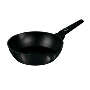 Tigaie adanca Berlinger Haus, Black Vantage, 24 cm, 2.3 L, aluminiu forjat, negru lucios