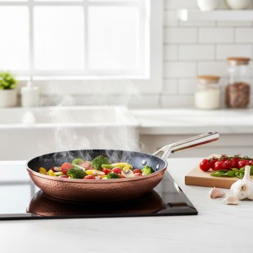 Tigaie Berlinger Haus, Hammered Copper, 30 cm, aluminiu forjat, cupru