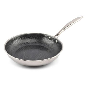 Tigaie cu suprafață antiaderentă din oțel inoxidabil ø 25,5 cm Fusion – BonBistro
