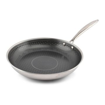 Tigaie cu suprafață antiaderentă din oțel inoxidabil ø 29,5 cm Fusion – BonBistro