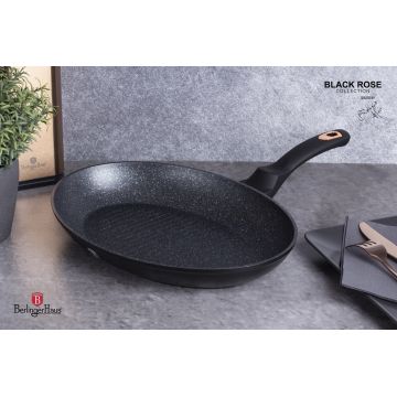 Tigaie pentru peste Berlinger Haus, Black Rose, 35 cm, aluminiu forjat, negru