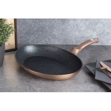 Tigaie pentru peste Berlinger Haus, Rose Gold, 35 cm, aluminiu forjat, roz