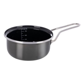 Tigaie smalțuită 800 ml Metalic – Orion