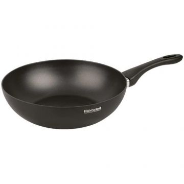Tigaie WOK RONDELL Loft Professional RDA-1432, 30cm, 4,7L, Aluminiu, Negru