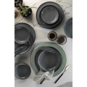 Serviciu de masă 12 bucăți MOD12Y1730P01, Albastru - Albastru
