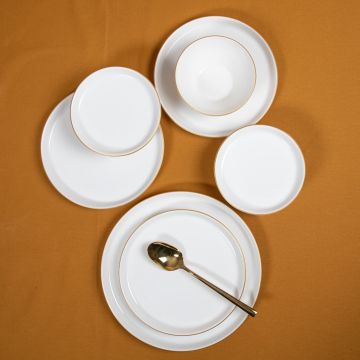 Serviciu de masă 16 bucăți GBSBLB16YS23, Crem - Crem