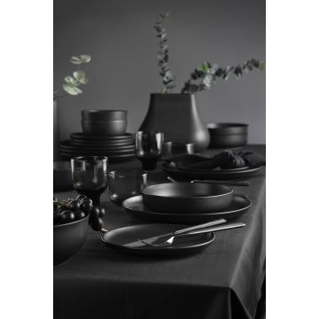 Serviciu de masă 18 bucăți CRT18YS740170, Matte black, 27x27x3 cm - Negru