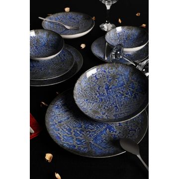 Serviciu de masă 24 bucăți GBSATN24KY4100600, Multicolor - Multicolor