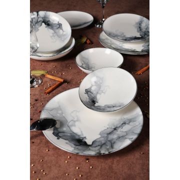 Serviciu de masă 24 bucăți GBSATN24KY4R1360, Multicolor - Multicolor