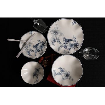 Serviciu de masă 24 bucăți GBSNES24KY4E1891, Multicolor - Multicolor