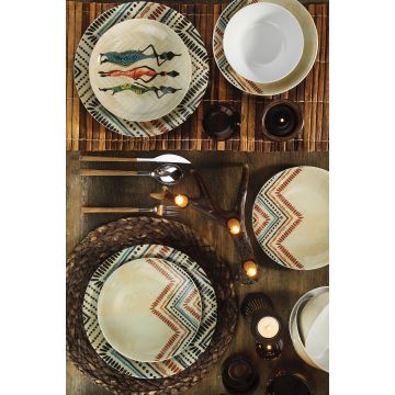 Serviciu de masă 24 bucăți NNZG24Y2885293, Multicolor - Multicolor