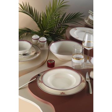 Serviciu de masă 60 bucăți BNKL60YT4301143921, Multicolor, 25x25x10 cm - Multicolor
