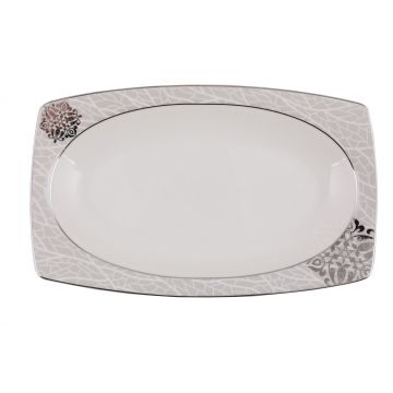 Serviciu de masă 61 bucăți GBSCR61KYT8405951, Alb, 29x18 cm - Alb