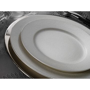 Serviciu de masă 62 bucăți BNKL62YT4301077120, Alb - Alb