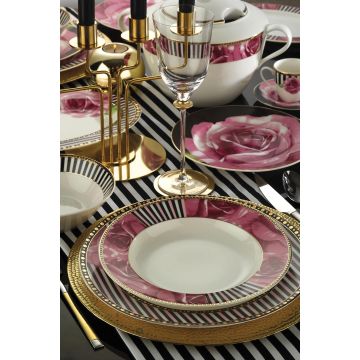 Serviciu de masă 68 bucăți BNKL68YT44010276, Multicolor, 27x27x2 cm - Multicolor