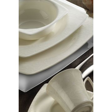 Serviciu de masă 68 bucăți BNMR68YT4209849, Alb, 27x27x2 cm - Alb