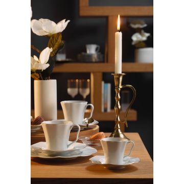 Serviciu de masă 83 bucăți NIL83YT20, Alb - Auriu - Alb - Auriu