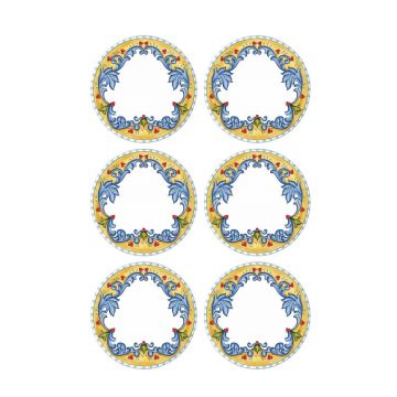 Set 6 Farfurii Decora, Alb, 26 cm - Alb