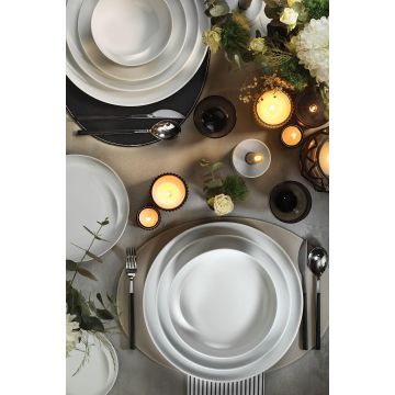 Set de cină, Alb, 27 cm - Alb