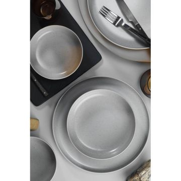 Set de cină, Gri, 27x27 cm - Gri