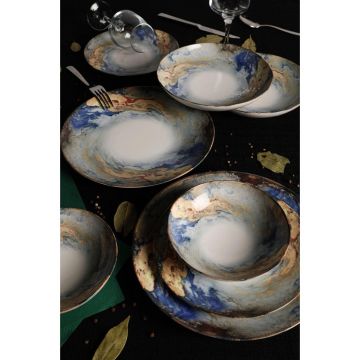 Set de cină, Multicolor, 25x25 cm - Multicolor