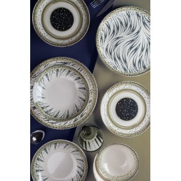 Set de cină, Multicolor, 25x2x25 cm - Multicolor