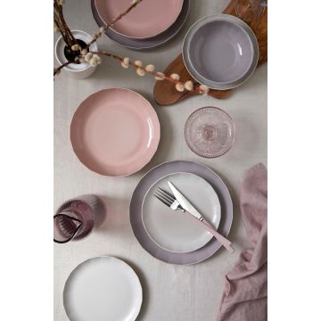 Set de cină, Multicolor, 25x3x25 cm - Multicolor