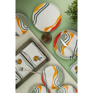 Set de cină, Multicolor, 27 cm - Multicolor