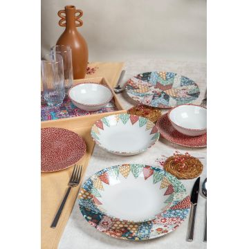 Set de cină Sand, Multicolor, 25x2x25 cm - Multicolor
