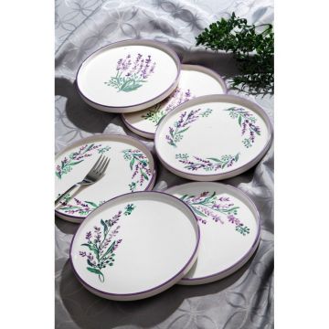Set farfurii pentru desert   Tokyo Lavanta, Violet, 19 cm - Mov