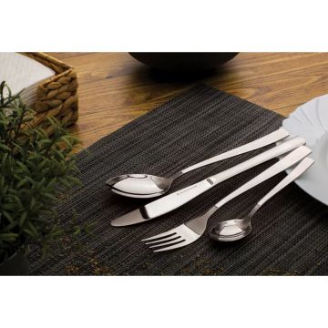 Set tacamuri 24 piese, Blaumann, Cutlery Mirror, inox, argintiu