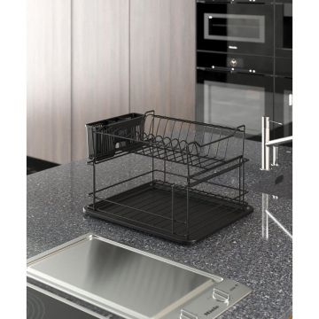 Suport pentru vase, Negru, 30x37x15 cm - Negru