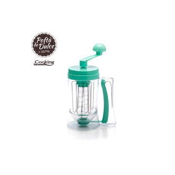 Aparat multifunctional pentru clatite si prajituri by Simona Pope, Heinner Home, 11 x 29 cm, plastic si inox, turcoaz