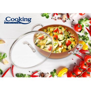 Cratita cu capac Ceramica Do Brazil, Cooking by Heinner, 3.7 L, 28x7.5 cm, aluminiu