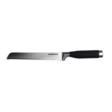 Cutit pentru paine Living, Sabichi, 17.5 cm, inox/plastic, negru