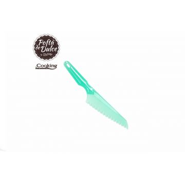 Cutit zimtat pentru prajituri by Simona Pope, Heinner Home, 30 cm, plastic, turcoaz