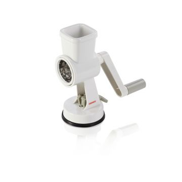 Dispozitiv manual pentru macinat nuci/legume/fructe, Leifheit, plastic/inox, alb